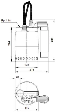 Unilift KP150 razmeri